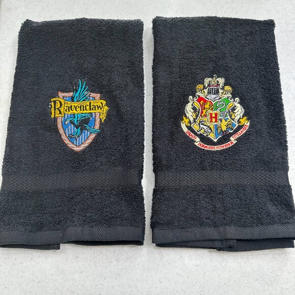 Harry Potter Towels Embroidered Ravenclaw Hand Towel Set Hogwarts Wizard Witch - Picture 5 of 8